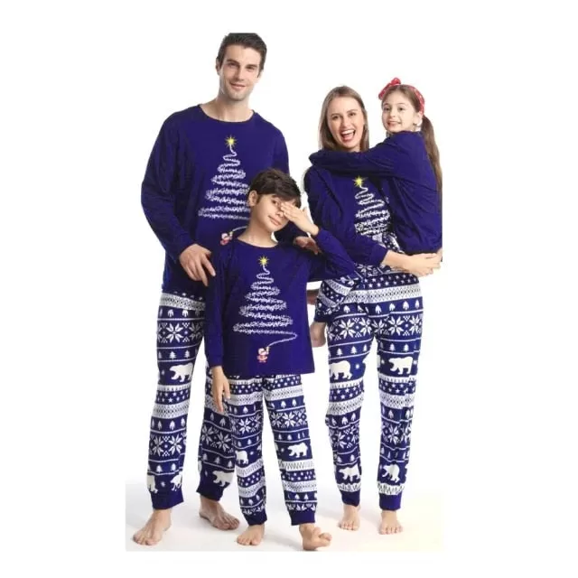 2023 Christmas Family Matching Pajamas Mom Daughter Dad Son Clothing Set