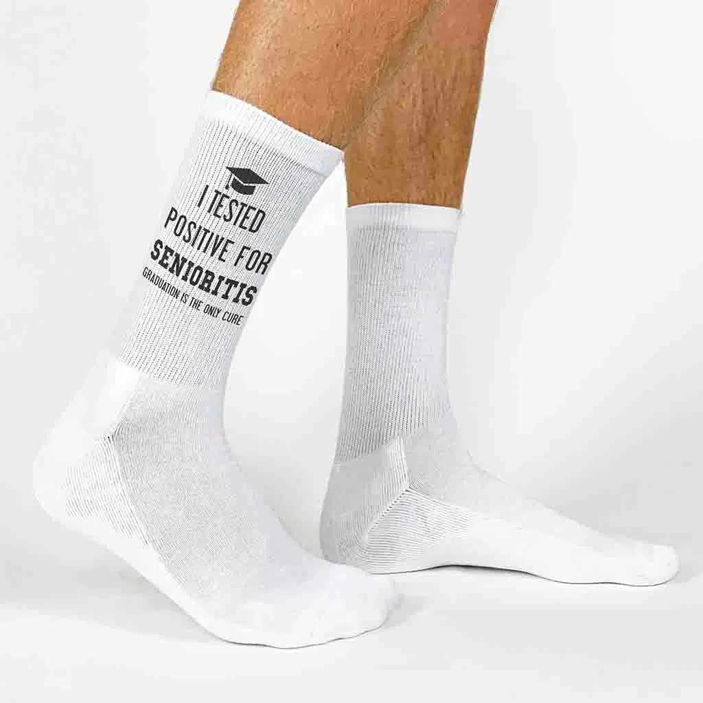 2024 Senioritis Grad Socks for the Senior Class of 2024