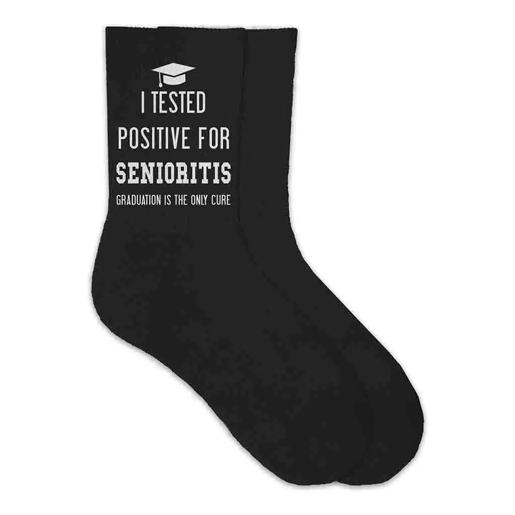 2024 Senioritis Grad Socks for the Senior Class of 2024