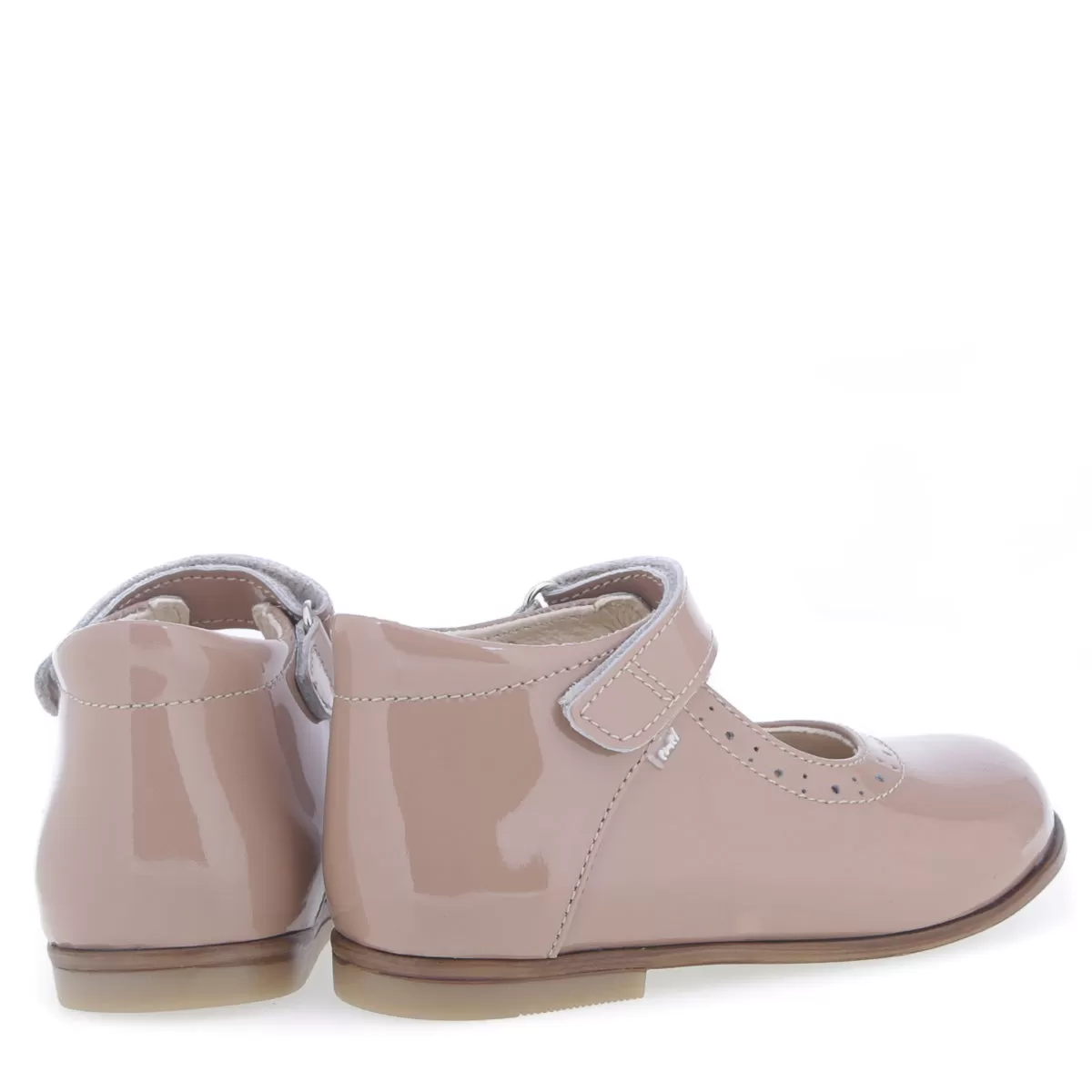 (2397A-2) Emel beige balerina - patent leather