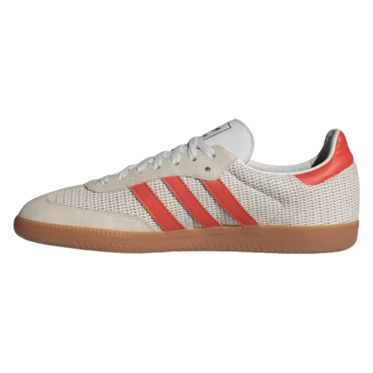 Adidas Men's Samba OG Crystal White/Preloved Red/Gum M2 Fabric