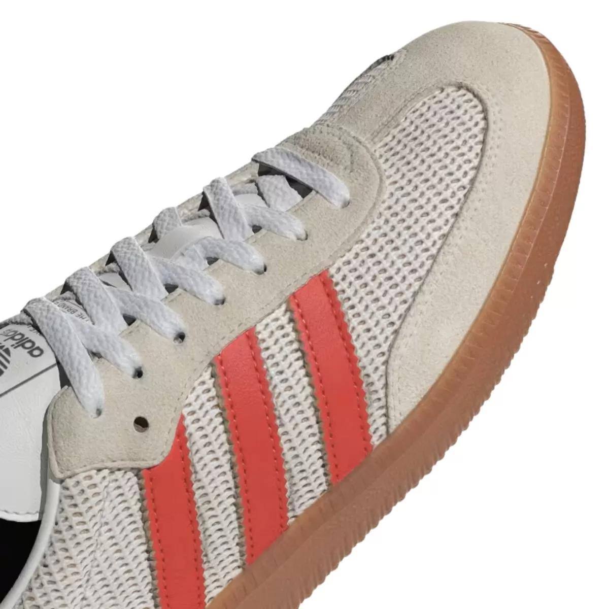 Adidas Men's Samba OG Crystal White/Preloved Red/Gum M2 Fabric