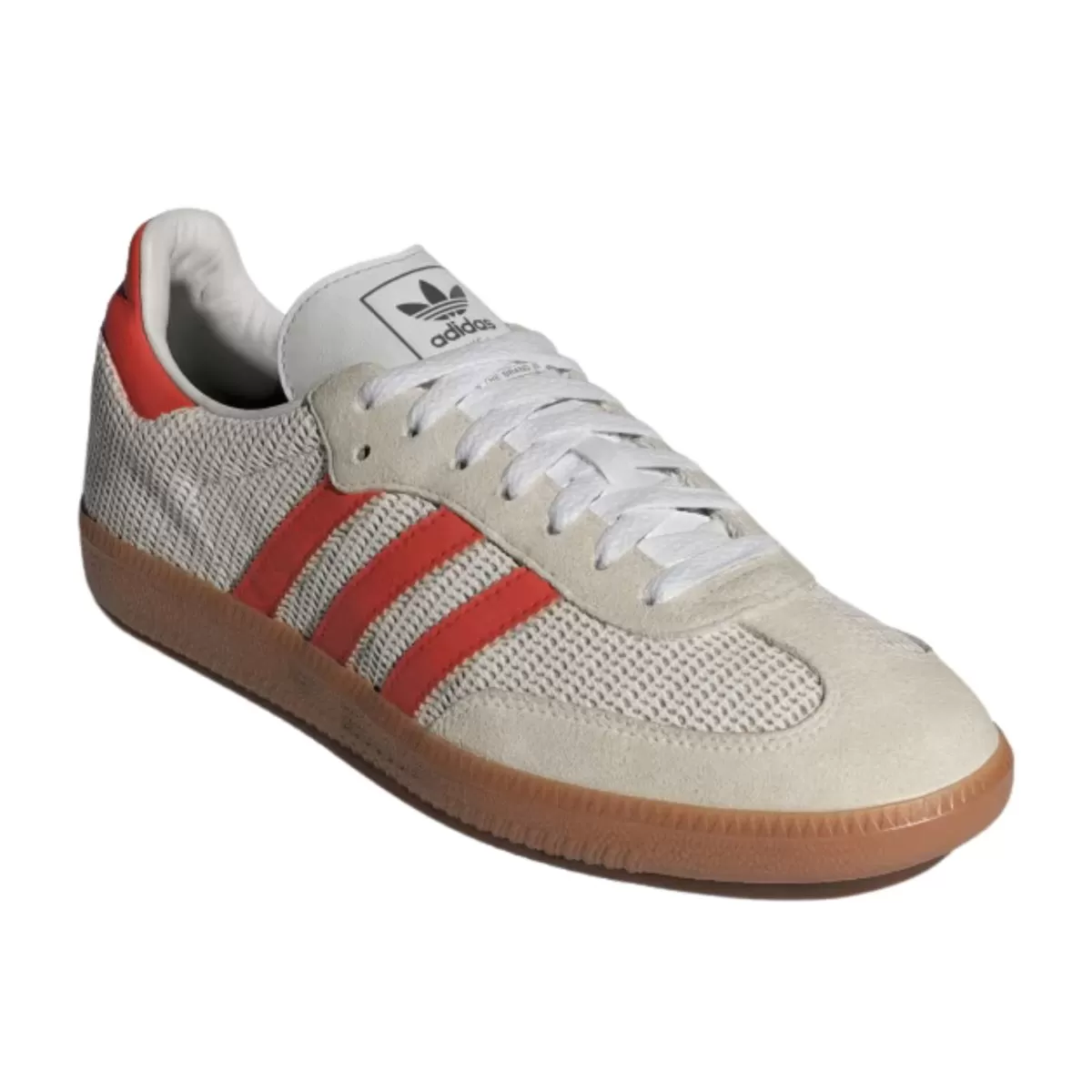 Adidas Men's Samba OG Crystal White/Preloved Red/Gum M2 Fabric