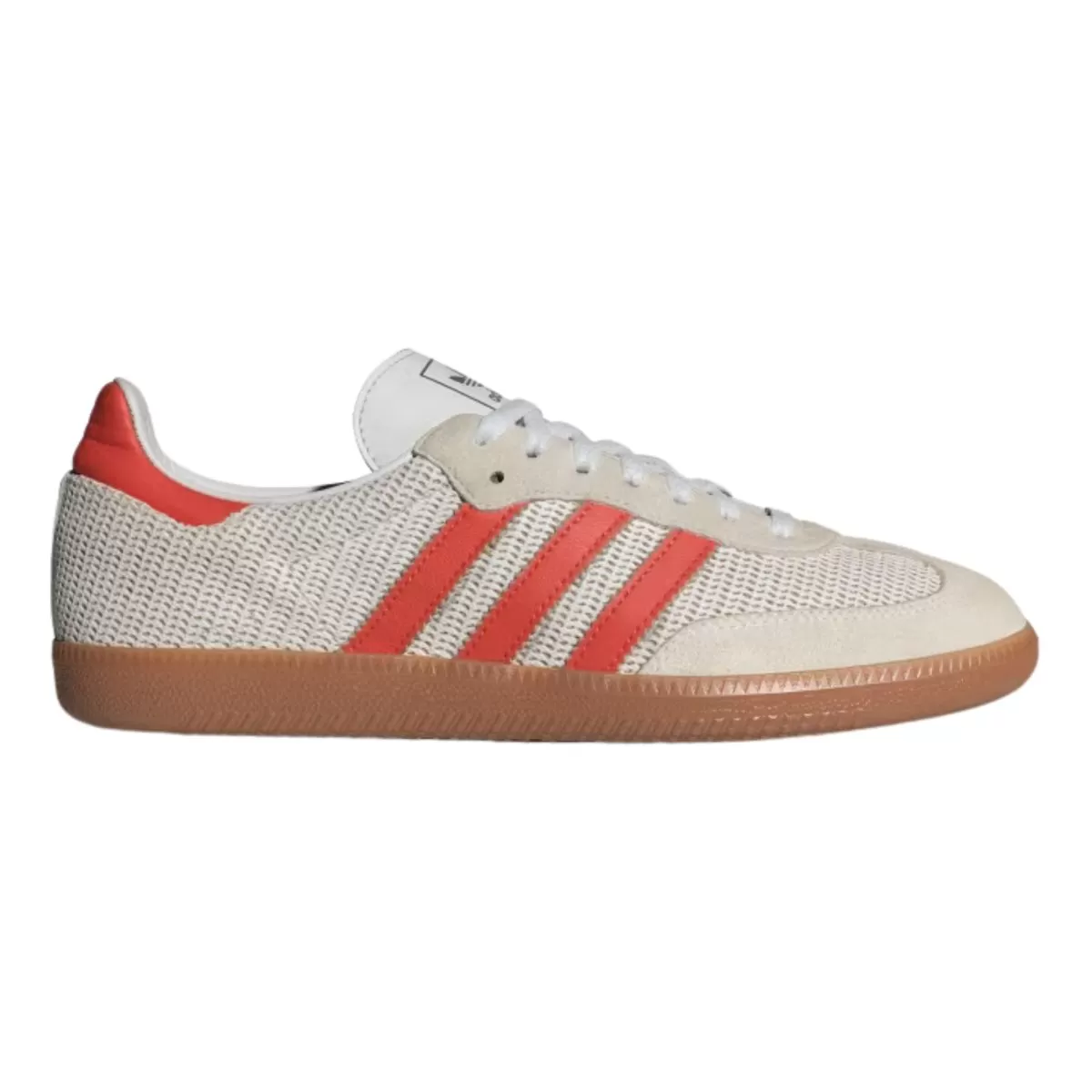 Adidas Men's Samba OG Crystal White/Preloved Red/Gum M2 Fabric