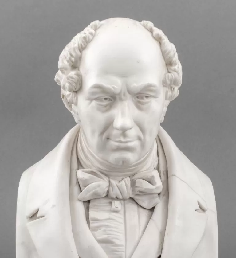 After Joseph Pitts, Parian Bust of F.A. Cox, 1854