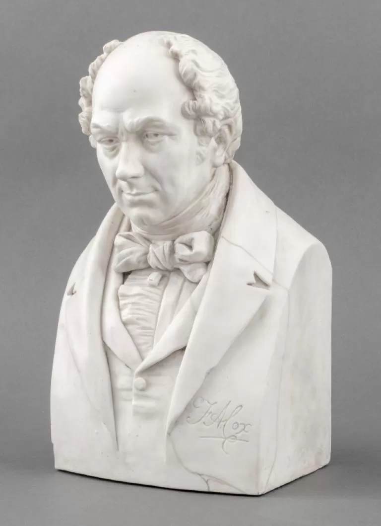 After Joseph Pitts, Parian Bust of F.A. Cox, 1854