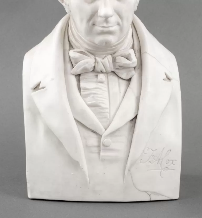 After Joseph Pitts, Parian Bust of F.A. Cox, 1854