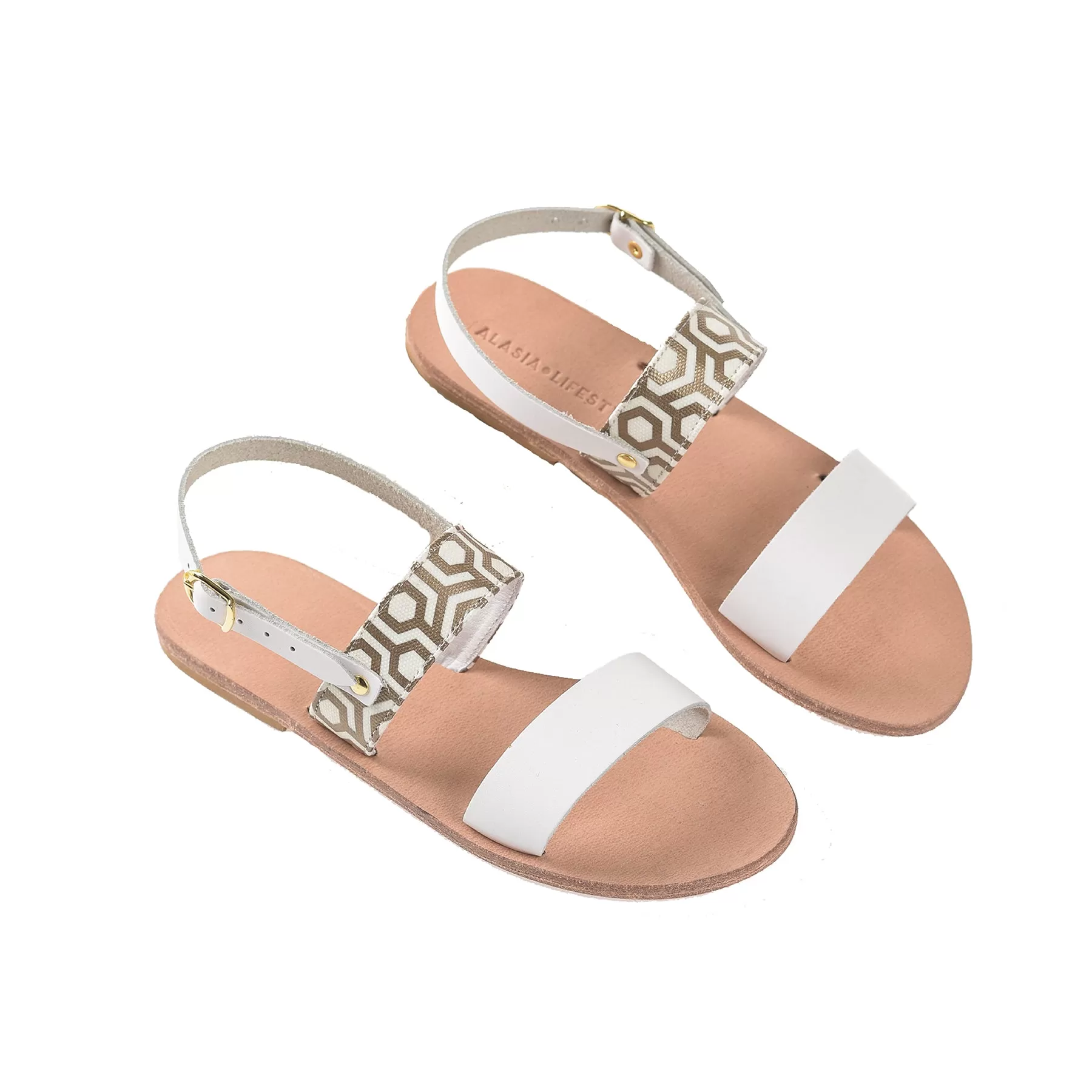 Alasia Lifestyle x MISCHA Plato Sandals - Champagne