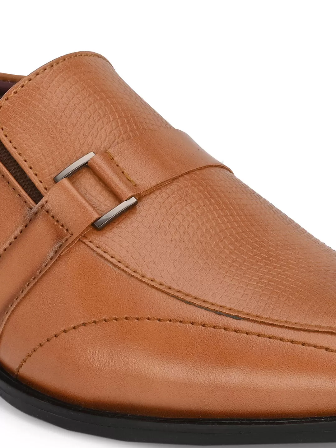 Alberto Torresi Synthetic Tan Slip On Formal Shoes