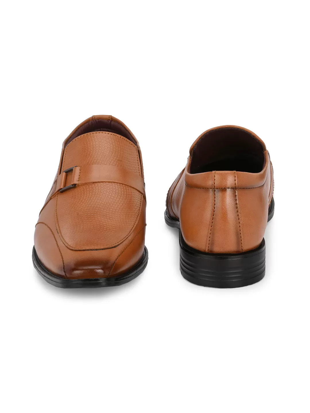 Alberto Torresi Synthetic Tan Slip On Formal Shoes