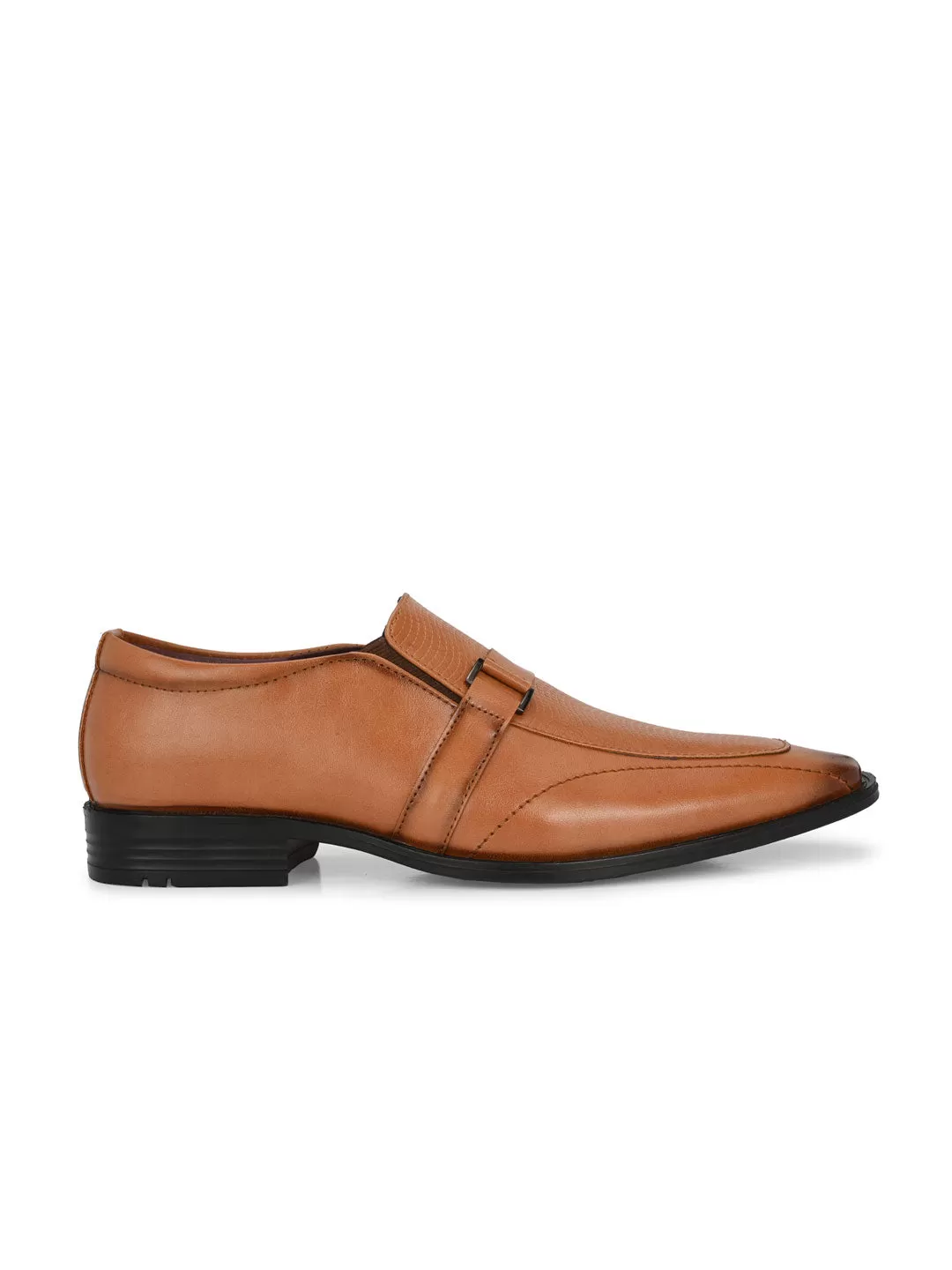 Alberto Torresi Synthetic Tan Slip On Formal Shoes