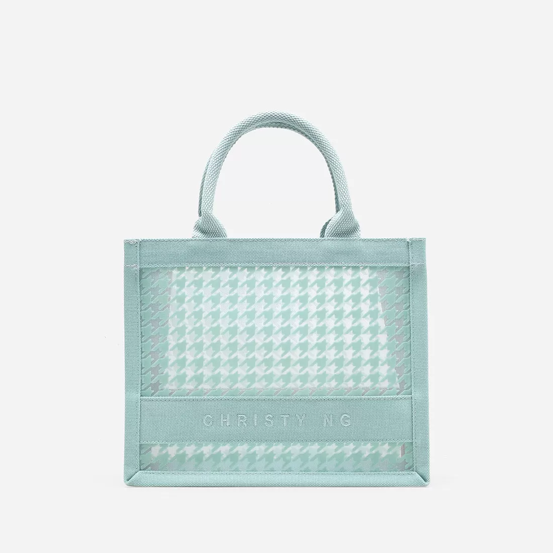 Alyssa Mini Houndstooth Tote Bag