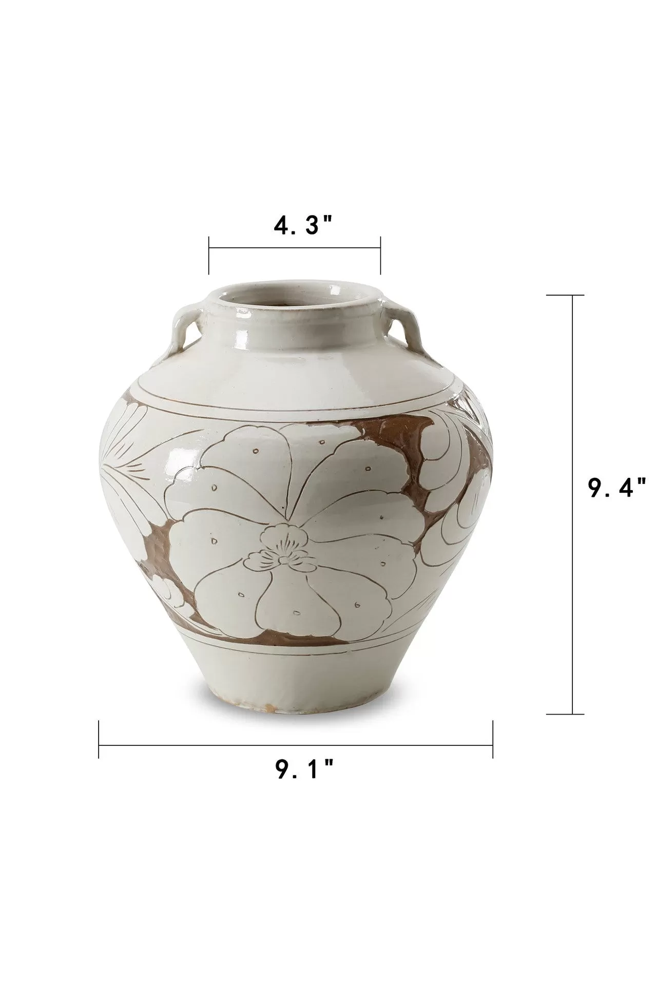 Amalfi Flower Vase with Handles