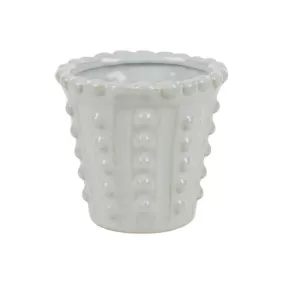 Amelia Ceramic Pot - White