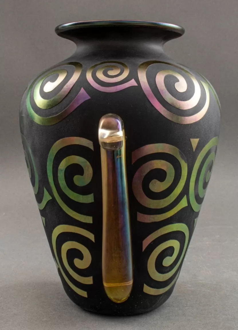 American Art Glass Numbered Edition Vase