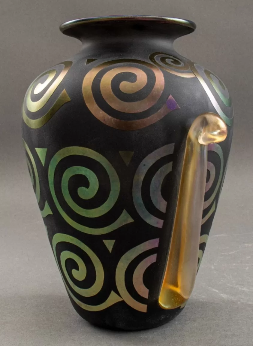 American Art Glass Numbered Edition Vase