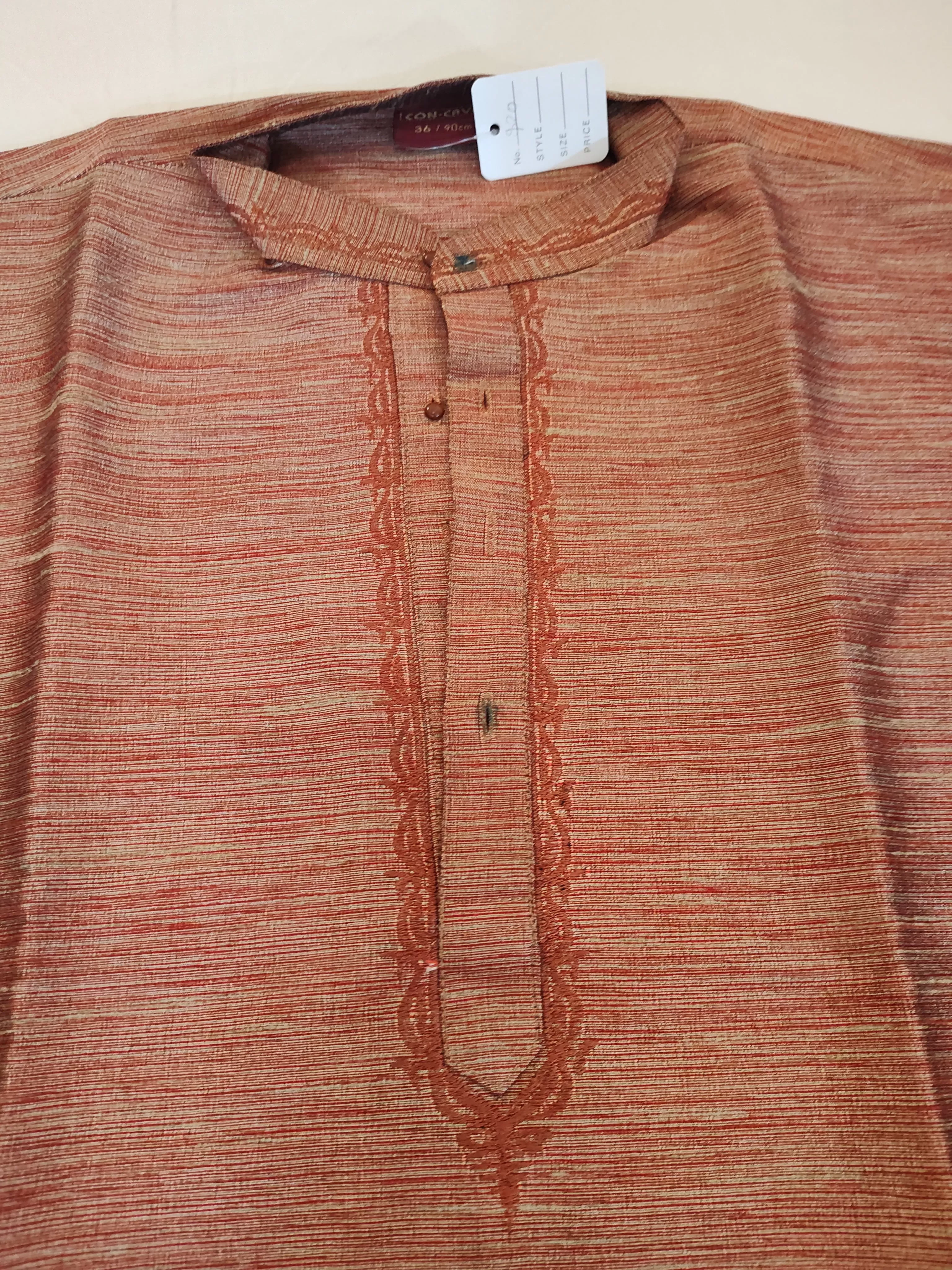 Appealing Brown Color Men's Cotton Kurta