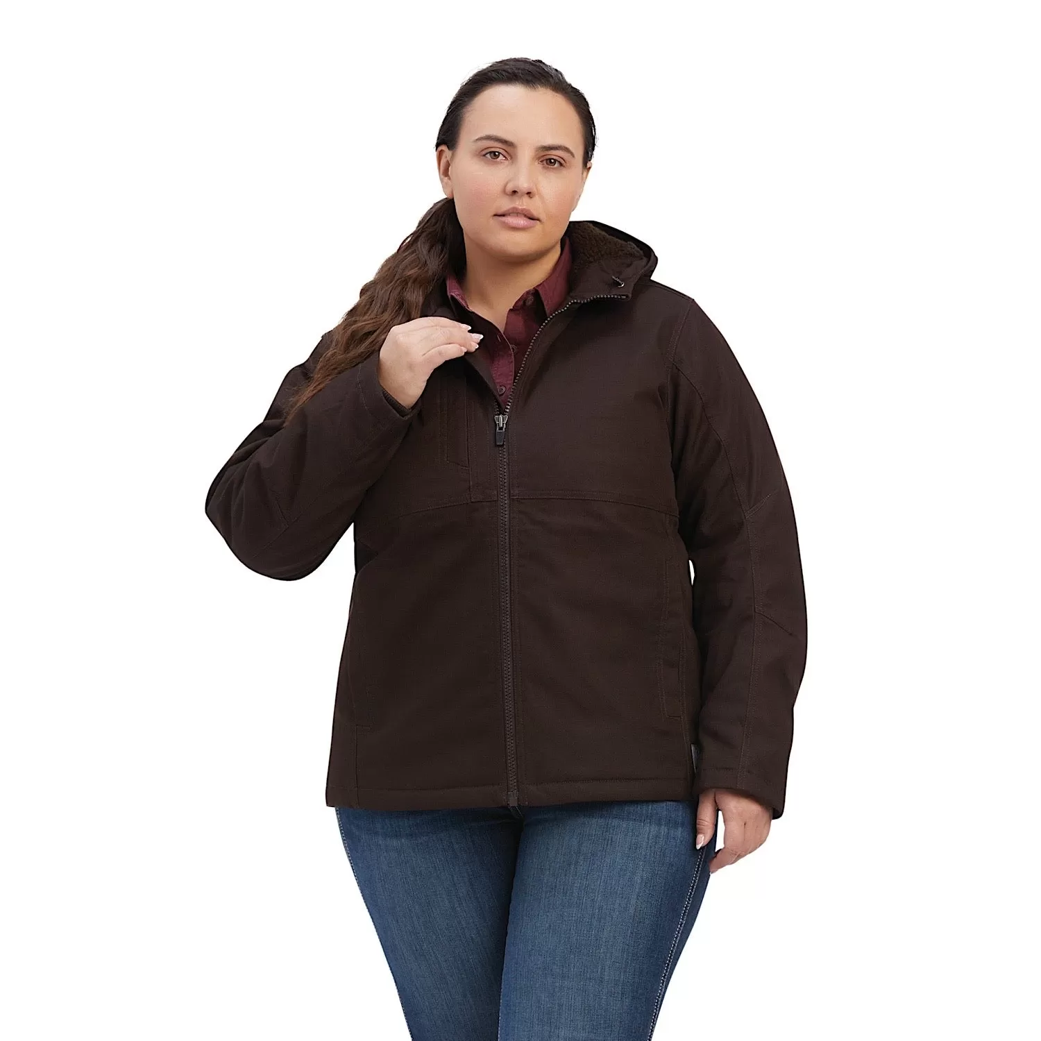 Ariat Womens Rebar DuraCanvas Insulated Jacket Mole