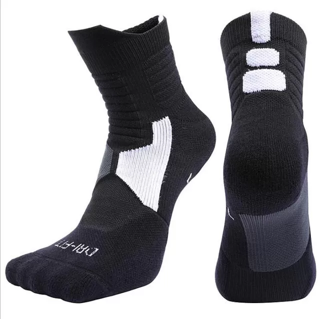 Ashore Shop Unisex Running Fitness Compression White Socks