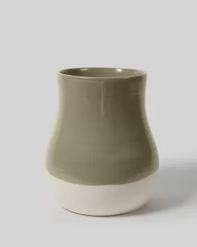 Australian Made Botanica Vase - Olive Green