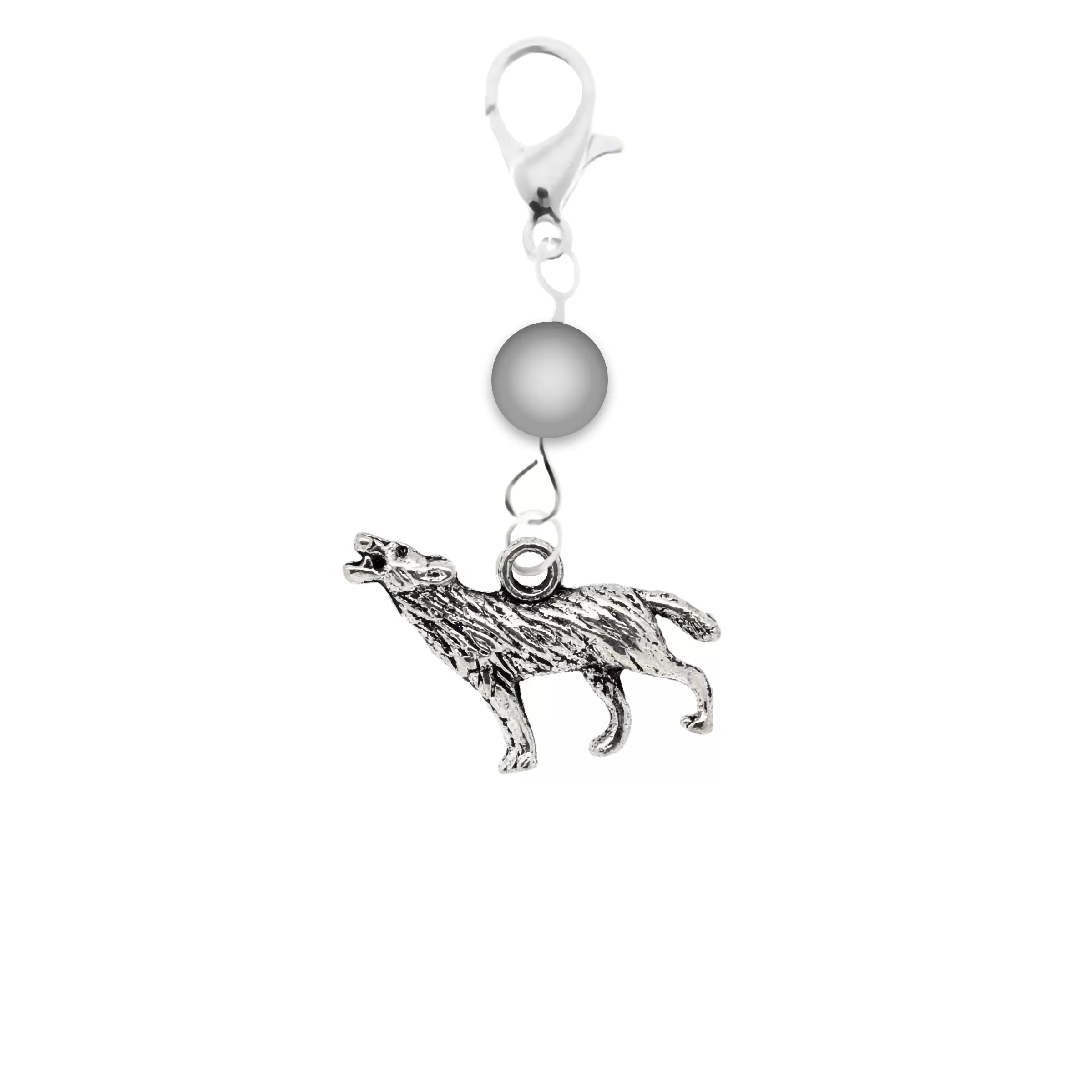 AVBeads Accessory Charm Clips Clip-On Wolf Charm ACC-09317-A2