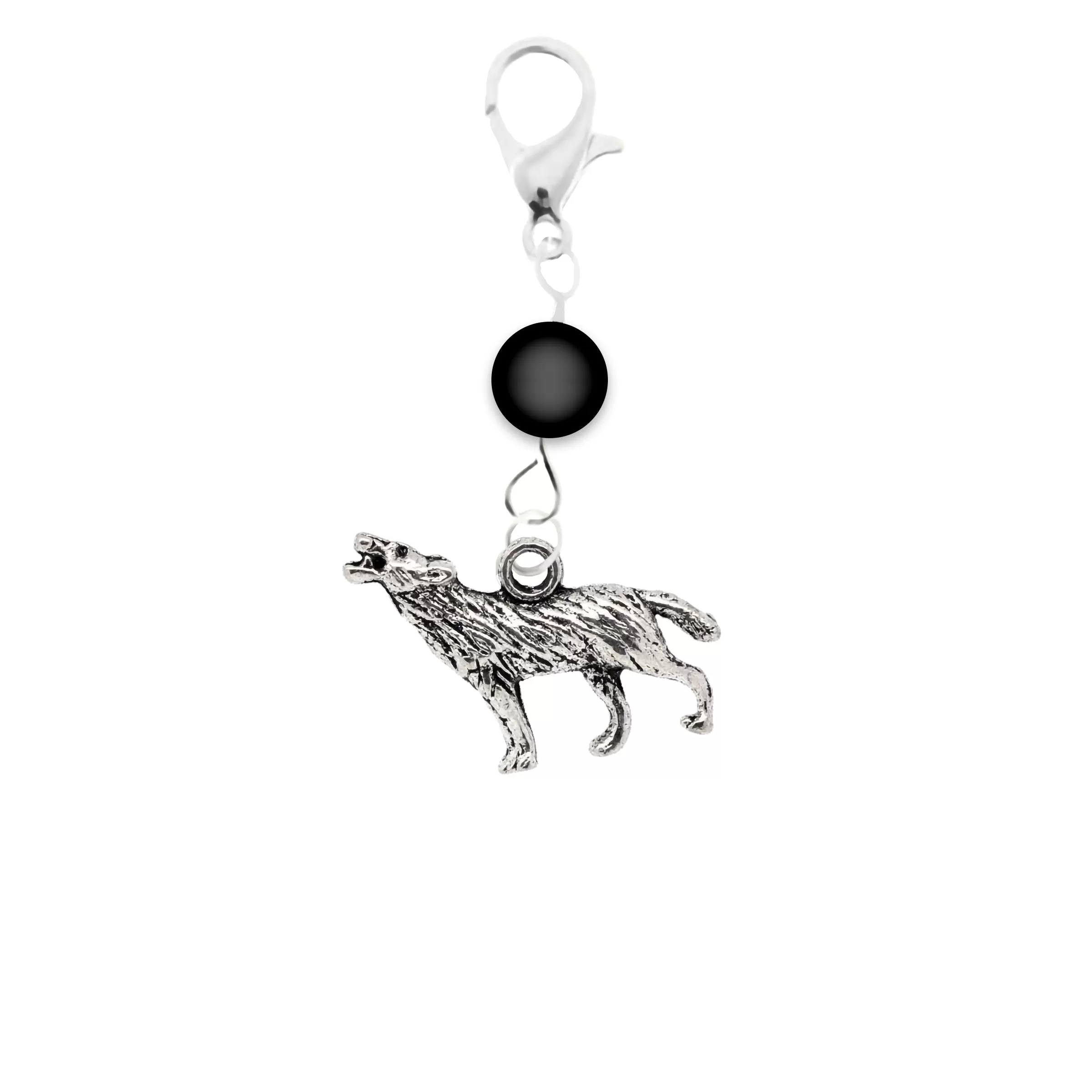 AVBeads Accessory Charm Clips Clip-On Wolf Charm ACC-09317-A2