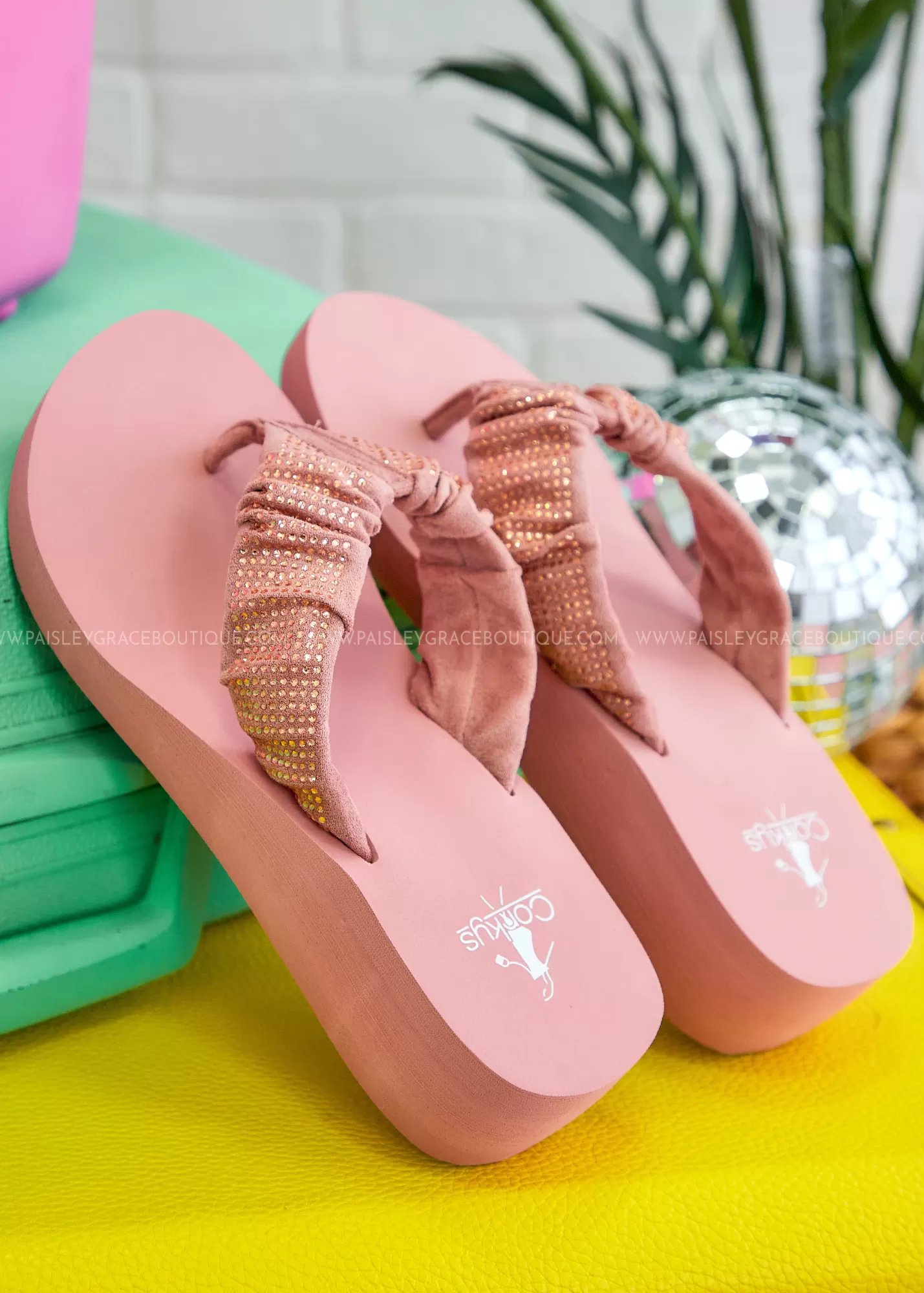 Bauble Flip Flops by Corkys - Blush