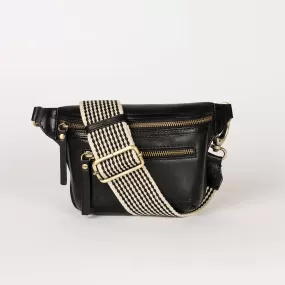 Beck Leather Bum Bag in Black