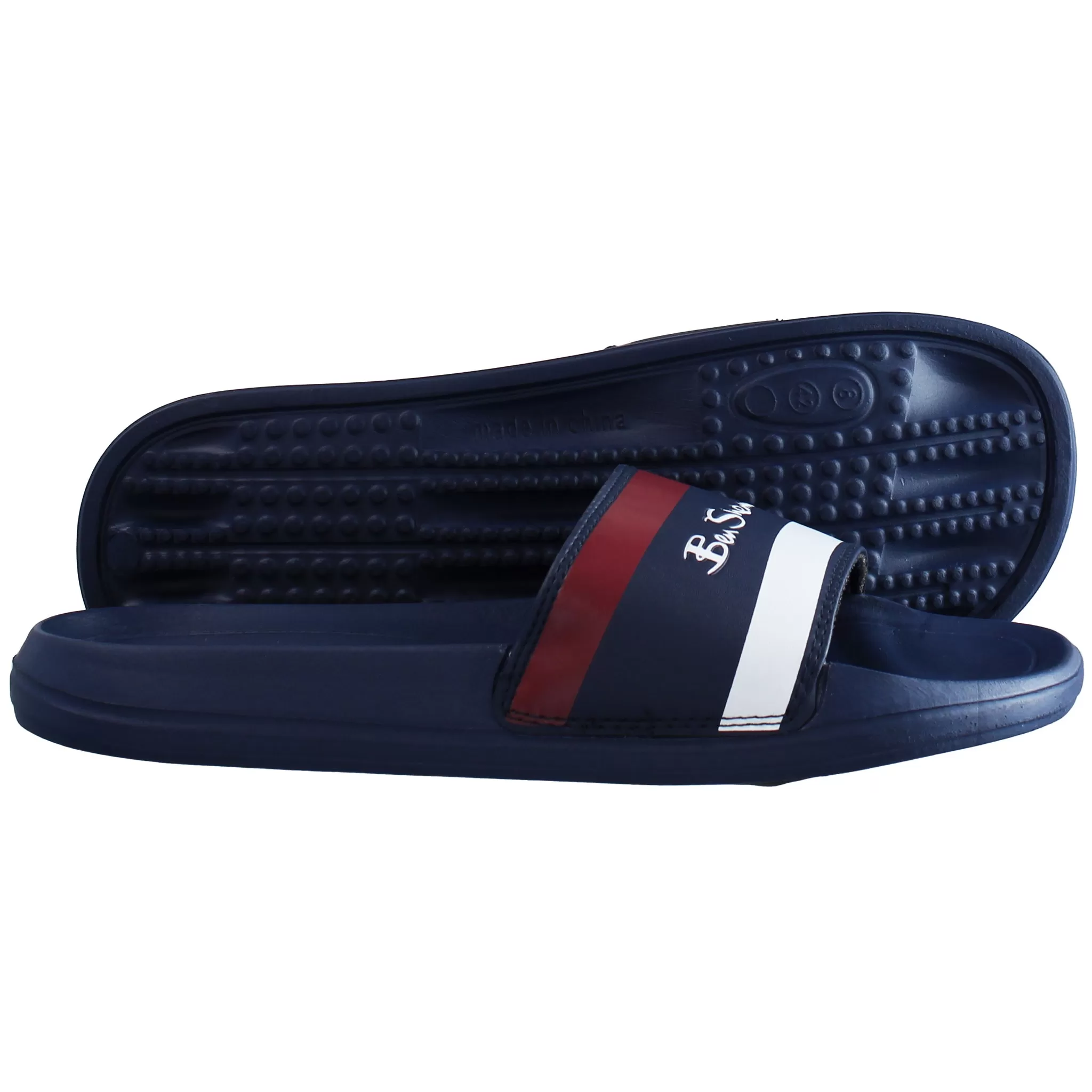 Ben Sherman Sidney Mens Blue Sliders