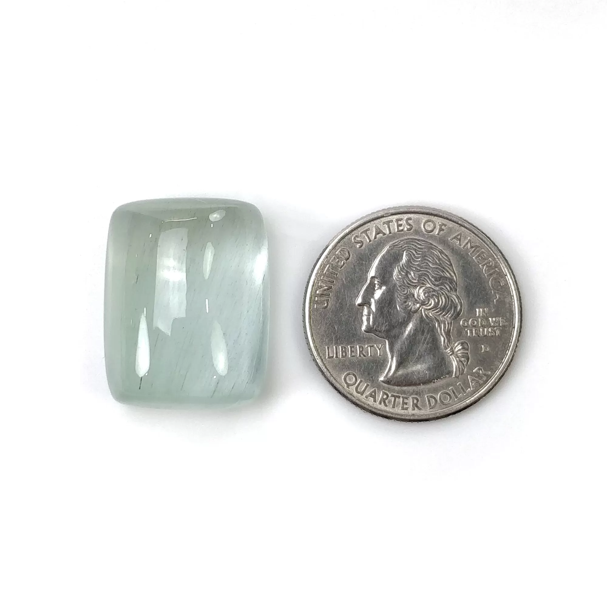 BLUE AQUAMARINE Gemstone Cabochon : 42.85cts Natural Untreated Aquamarine Cushion Shape Cabochon 23.5*18.5mm