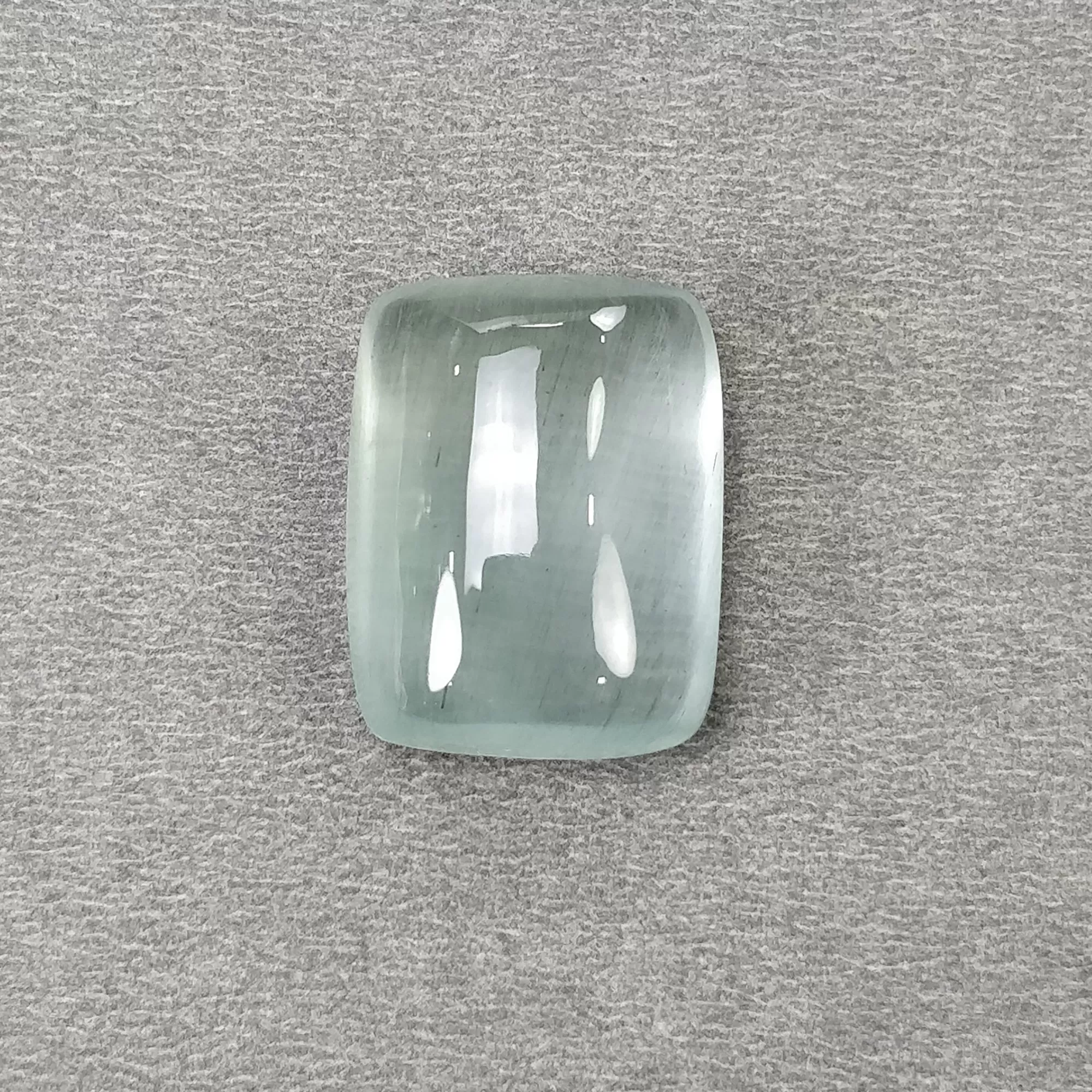 BLUE AQUAMARINE Gemstone Cabochon : 42.85cts Natural Untreated Aquamarine Cushion Shape Cabochon 23.5*18.5mm