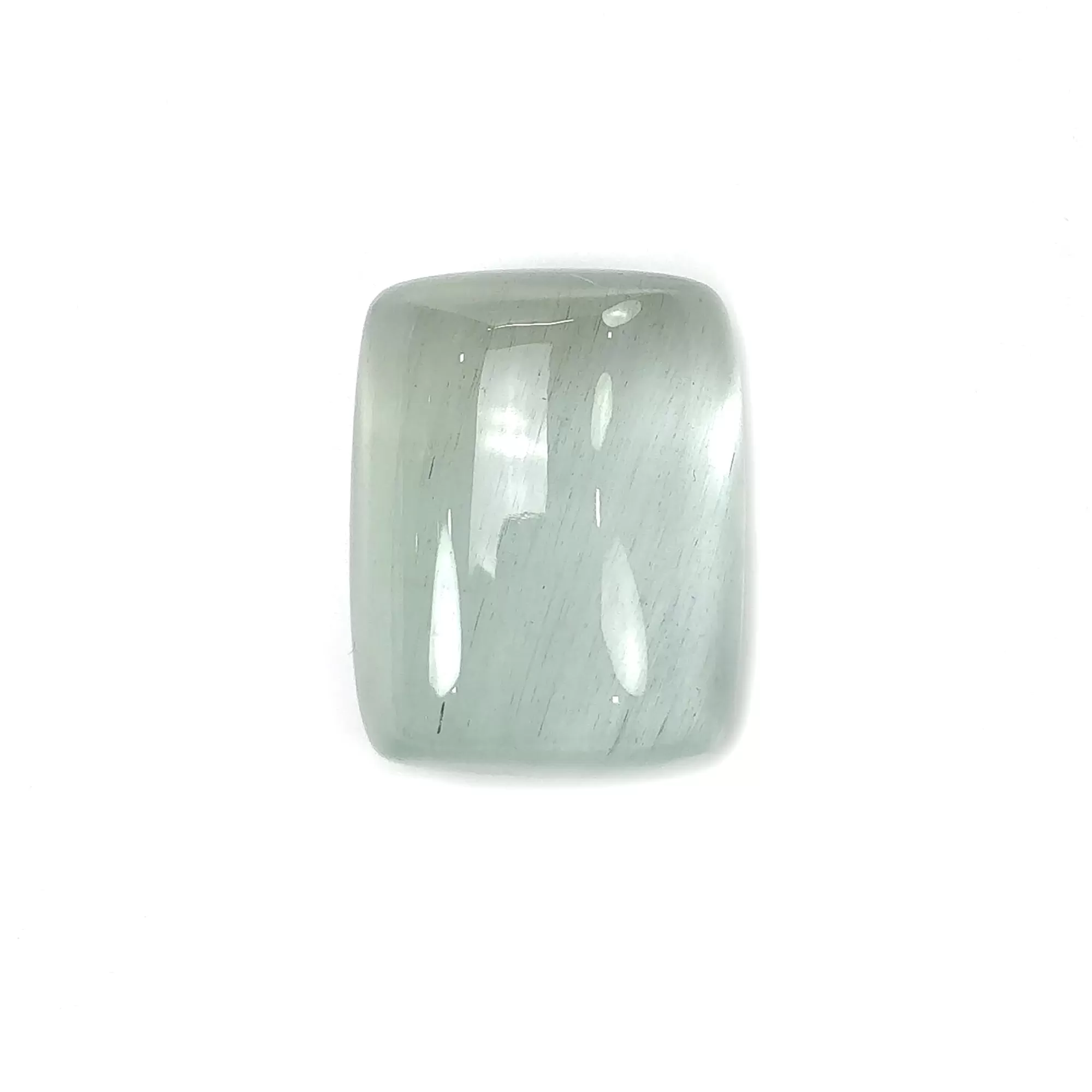 BLUE AQUAMARINE Gemstone Cabochon : 42.85cts Natural Untreated Aquamarine Cushion Shape Cabochon 23.5*18.5mm