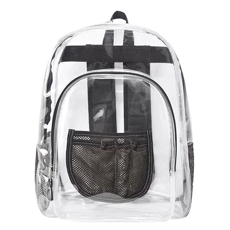 Brown NGIL Clear Backpack Heavy Duty PVC Transparent Backpack