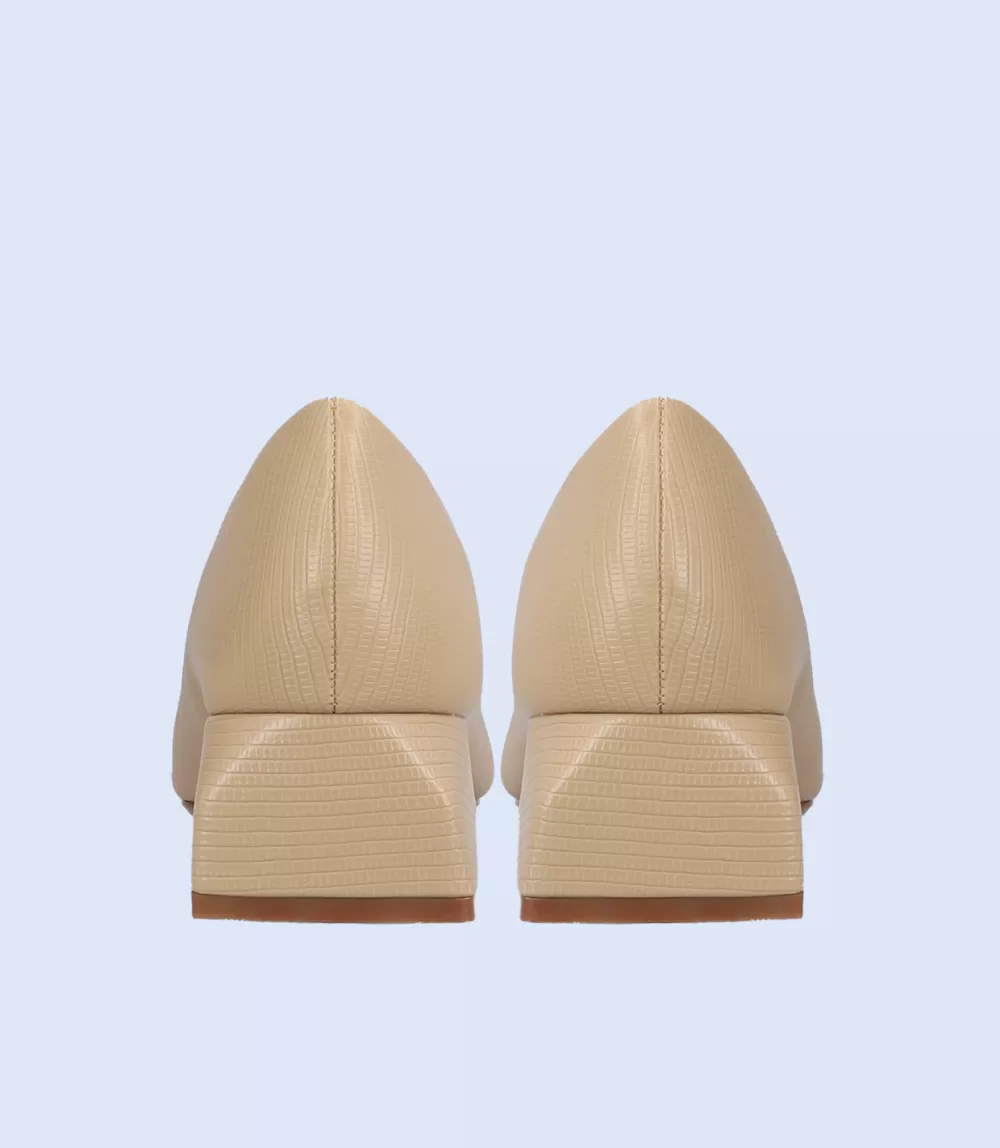 BW8629-BEIGE-Women Casual Court Shoes