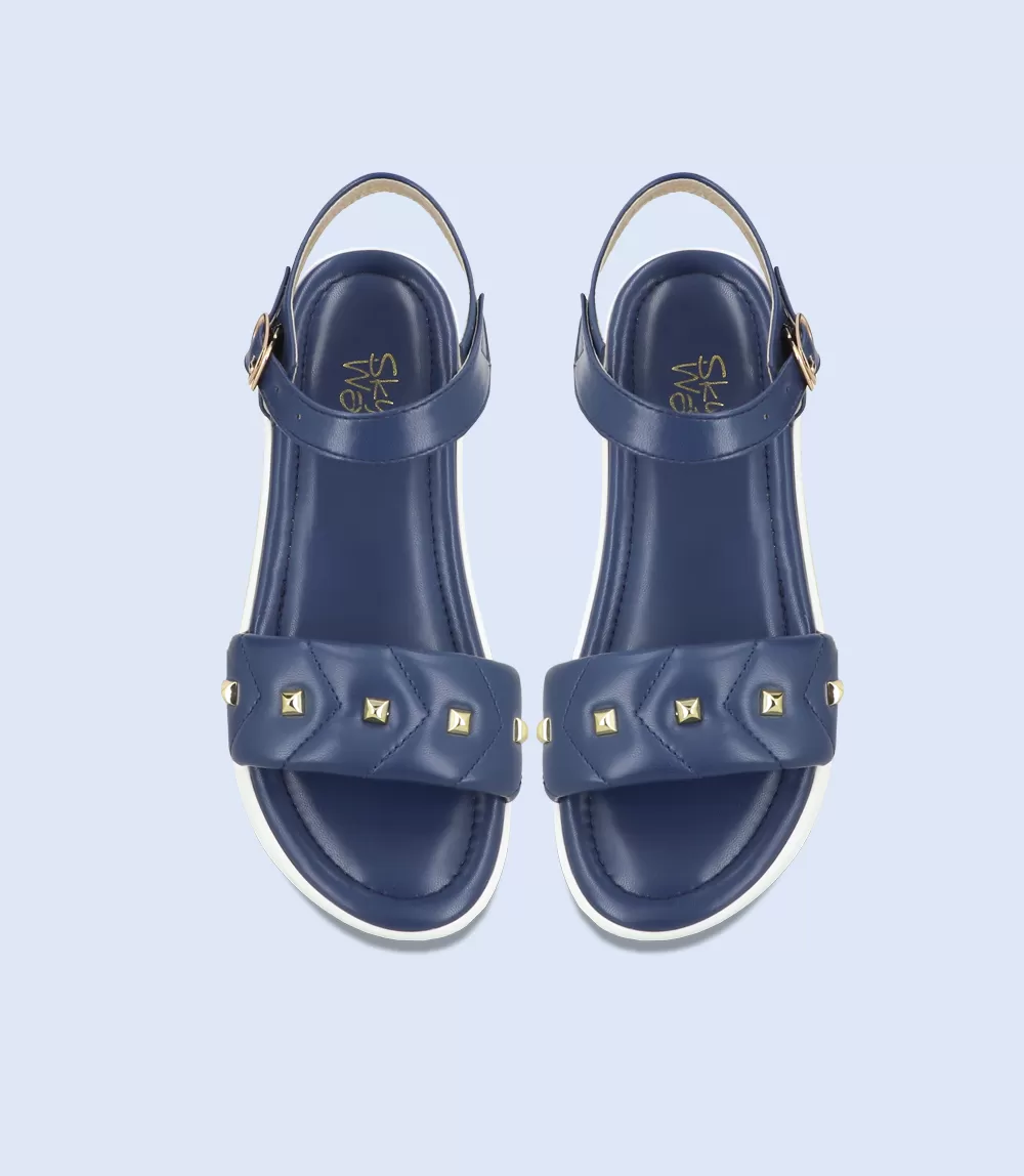 BW9229-NAVY-Women Comfort Sandal