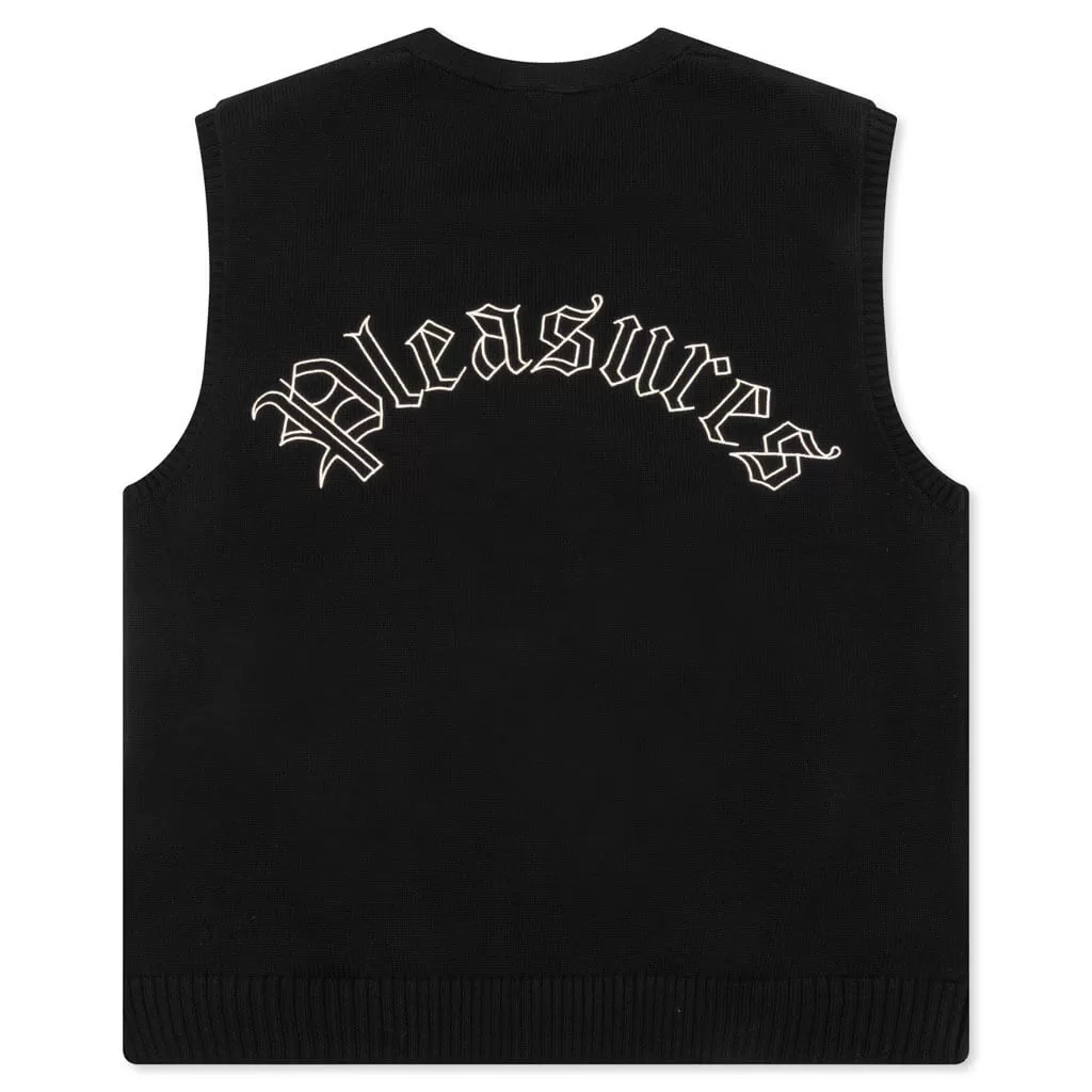 Cage Sweater Vest - Black