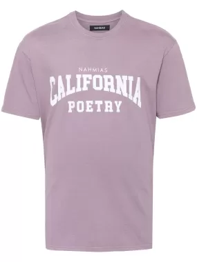 CALIFORNIA POETRY PRINTED-LOGO T-SHIRT