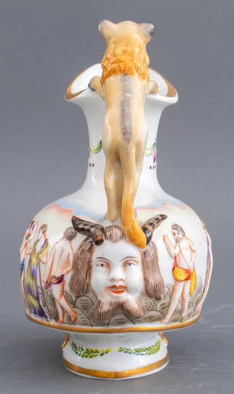 Capodimonte Style Figural Pitcher