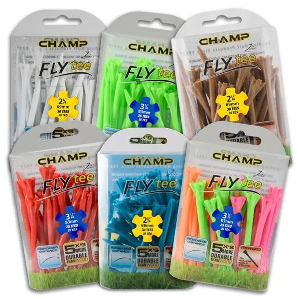 Champ Fly Tees 1.75 20 Count Packs