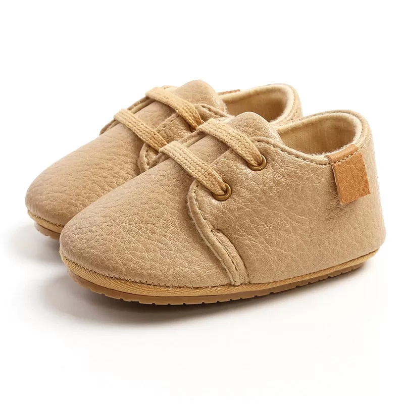 Charming Leather Baby Crib Shoes