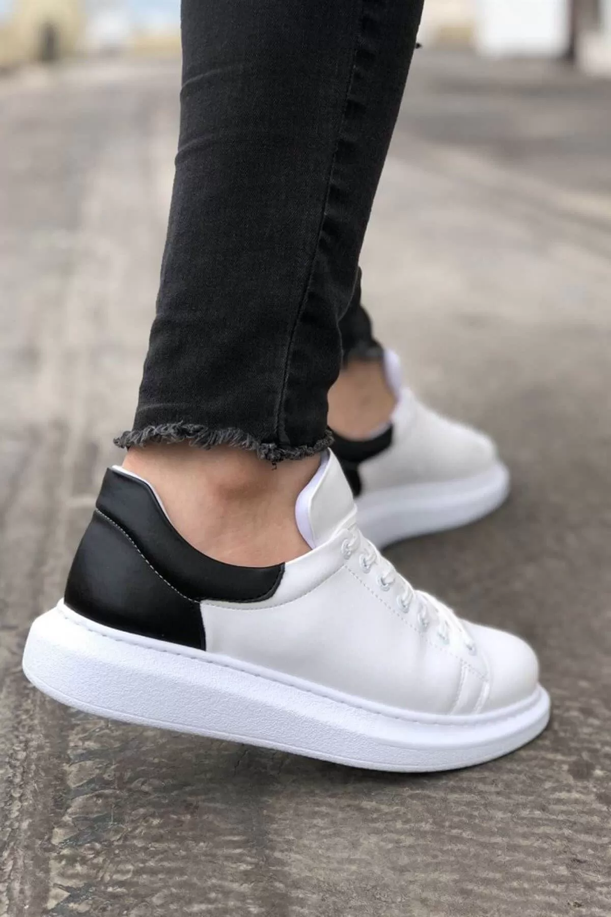 Chekich Men's Casual White Shoes ch256