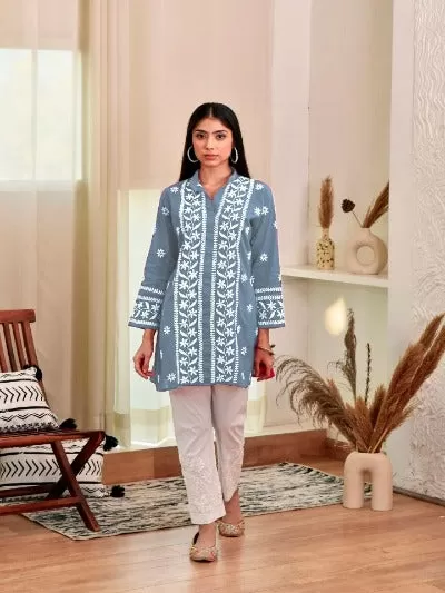 Chikanankari Short Kurta 1pc