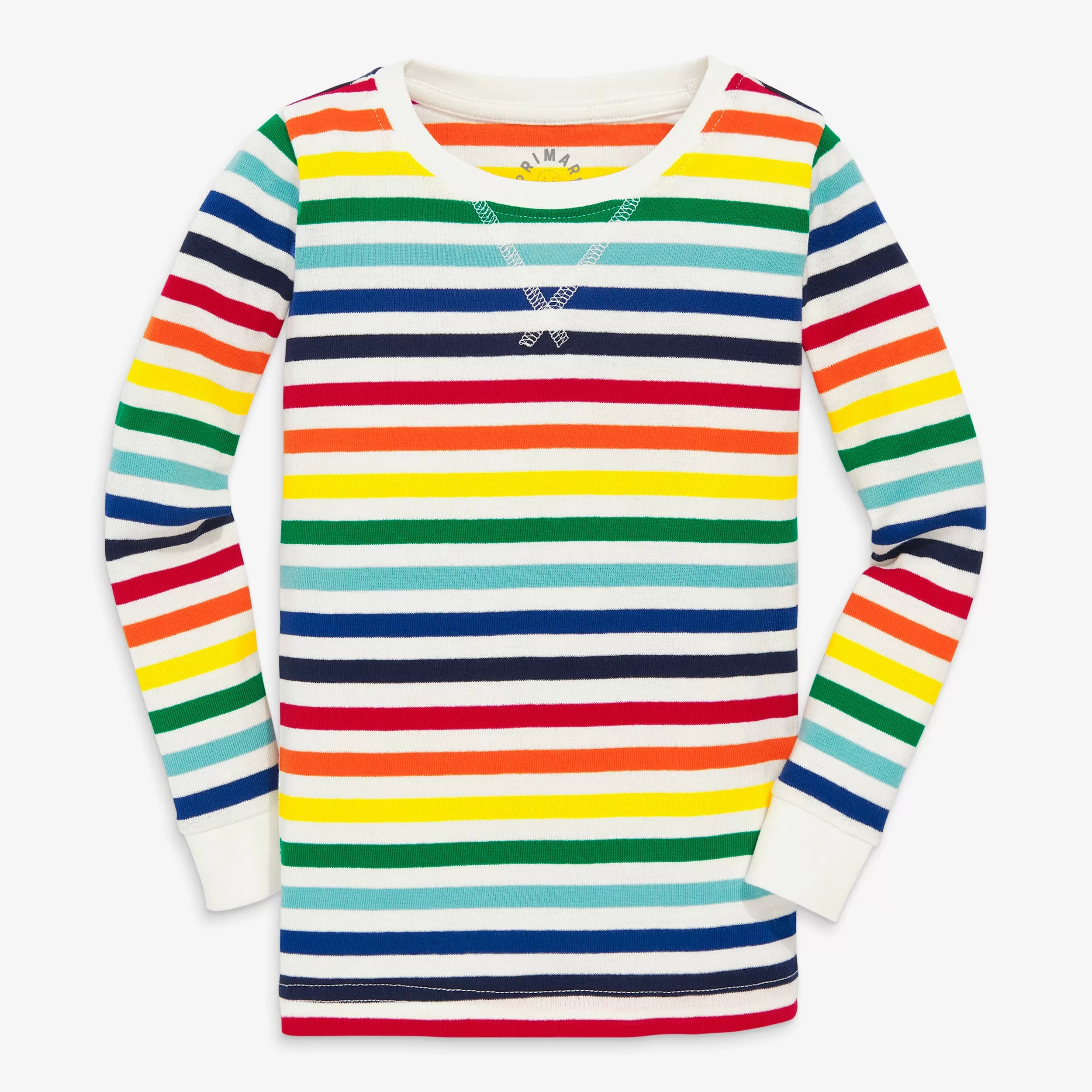 Clearance kids organic pj top in rainbow