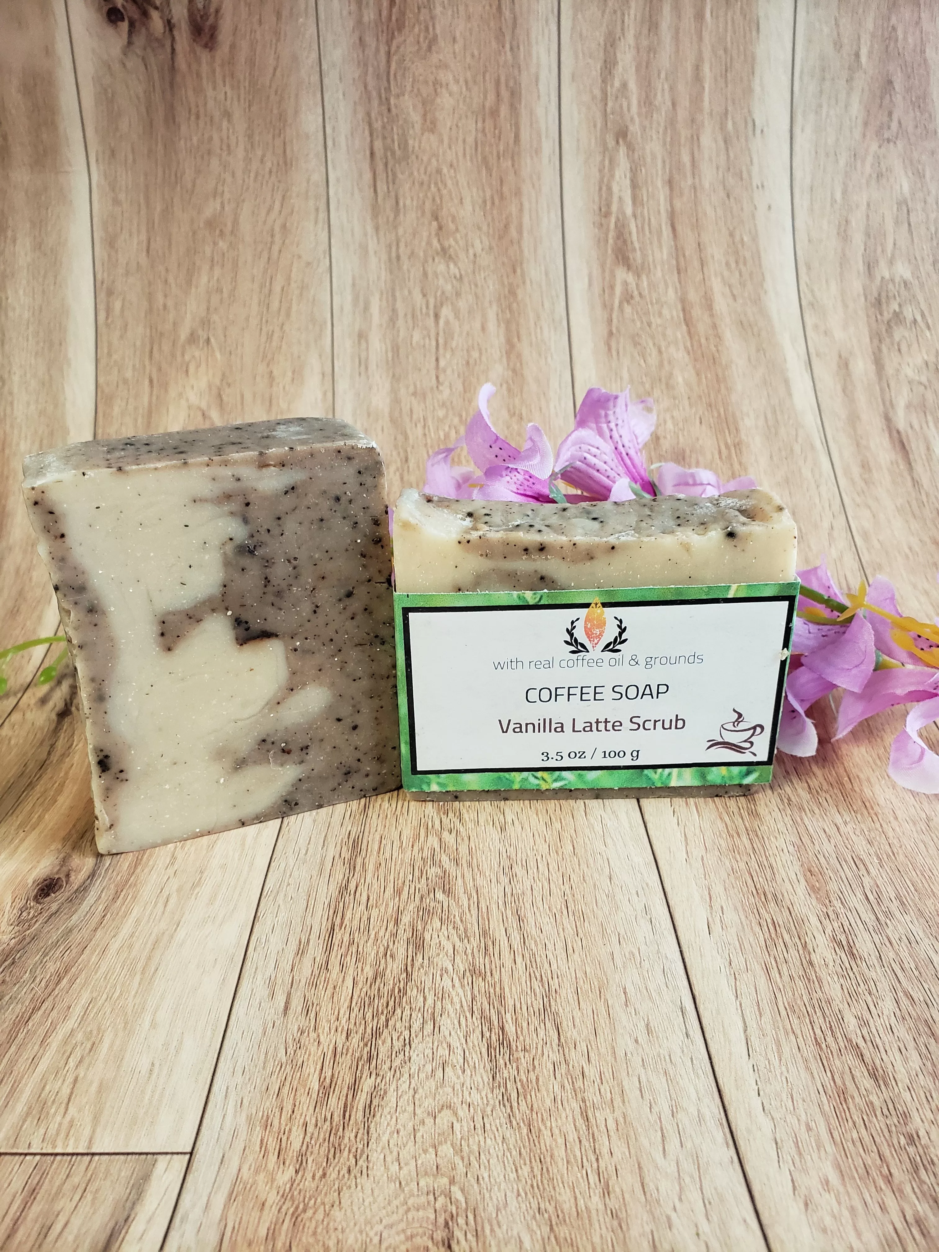 Coffee scrub natural soap