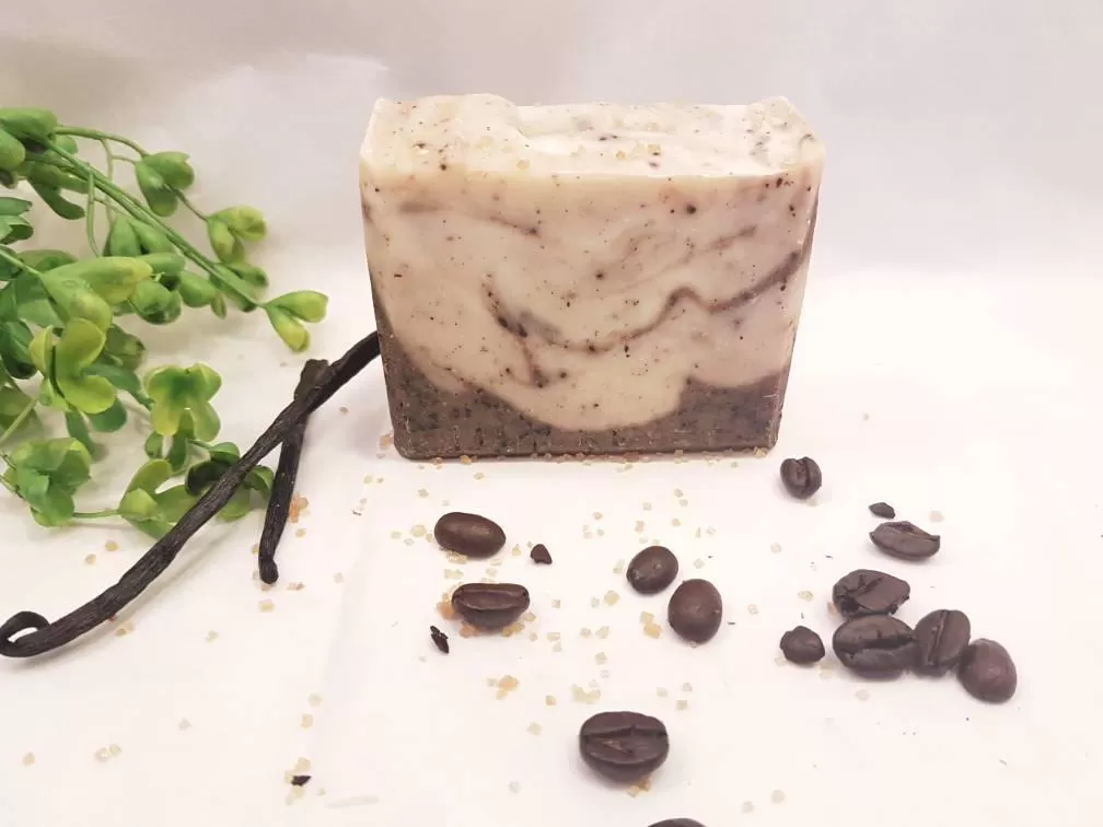 Coffee scrub natural soap