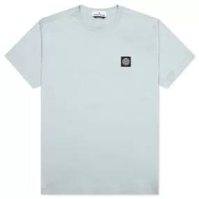 Compass Patch Logo S/S T-Shirt - Sky Blue