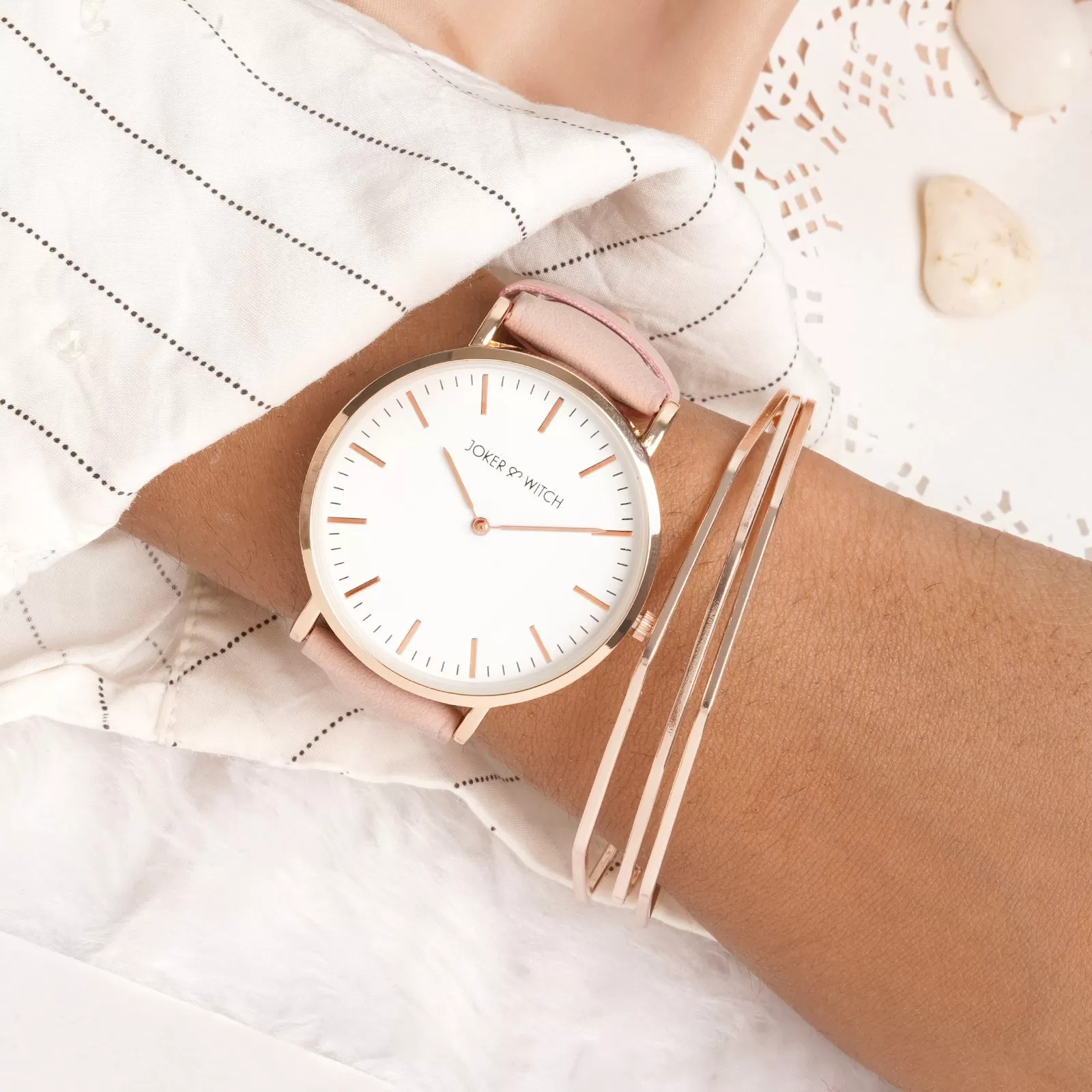 Cotton Candy Watch Bracelet Stack