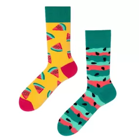 Crew Socks | Mismatched Socks - Watermelon