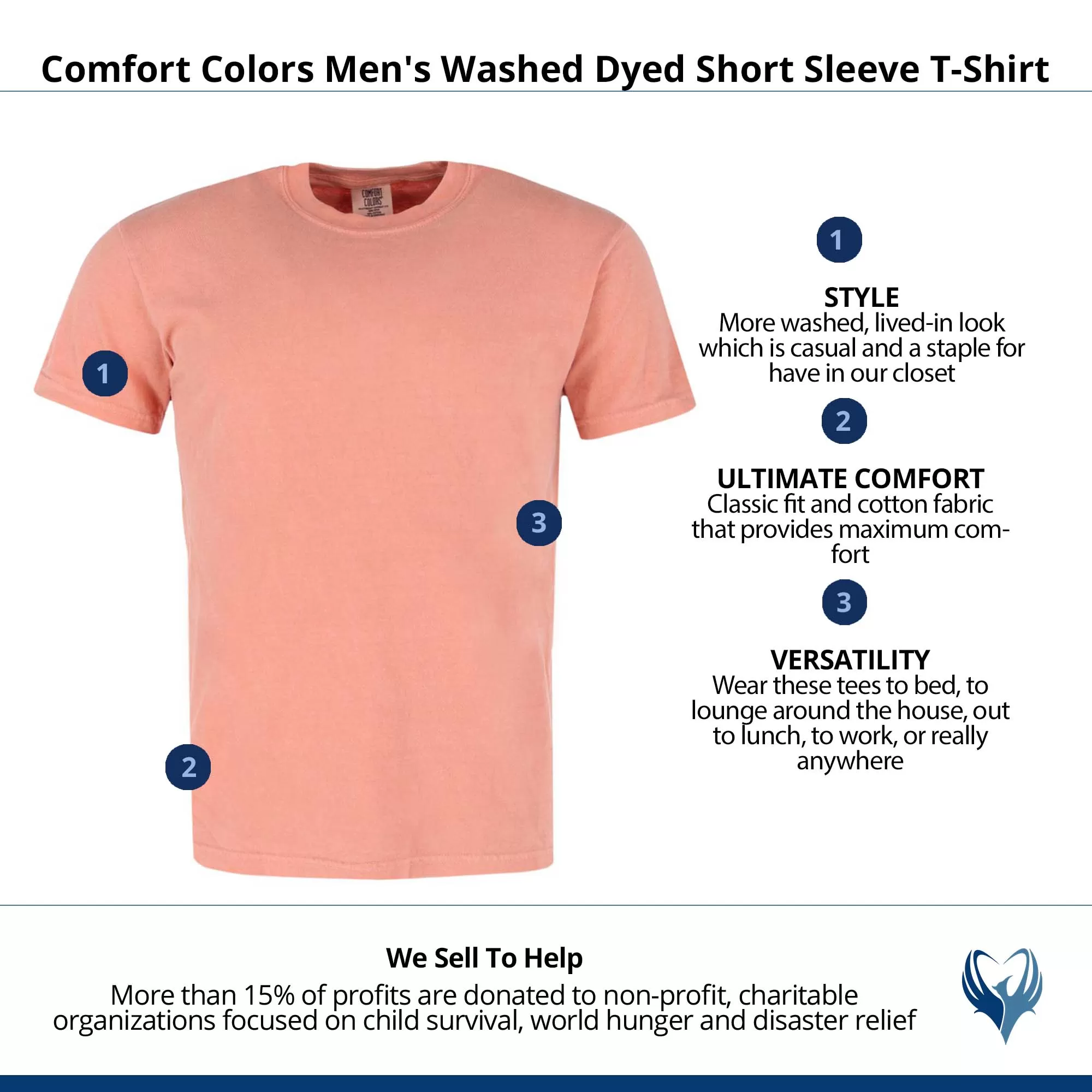 CTM® Men's Comfort Colors Dyed Short Sleeve T-Shirt