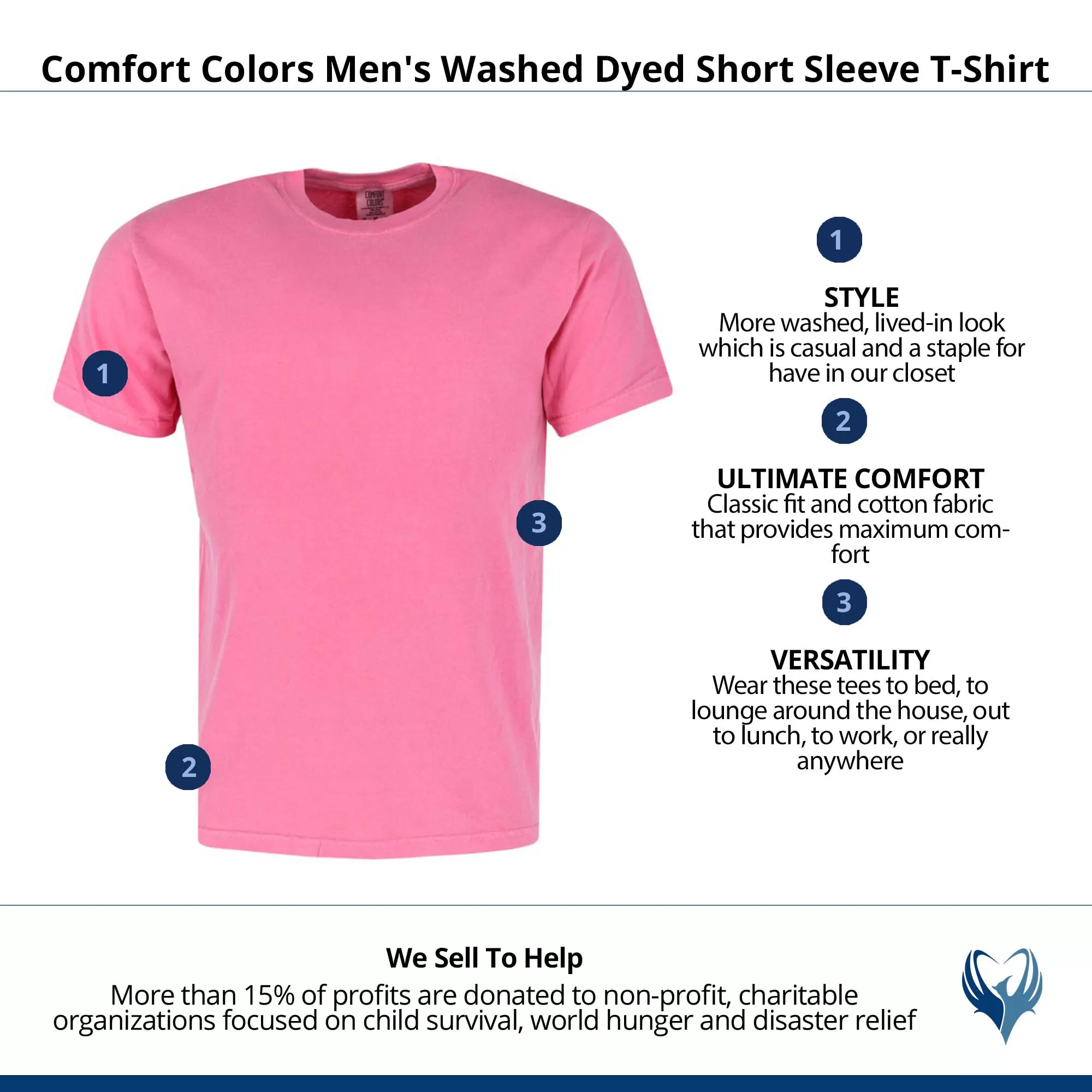 CTM® Men's Comfort Colors Dyed Short Sleeve T-Shirt